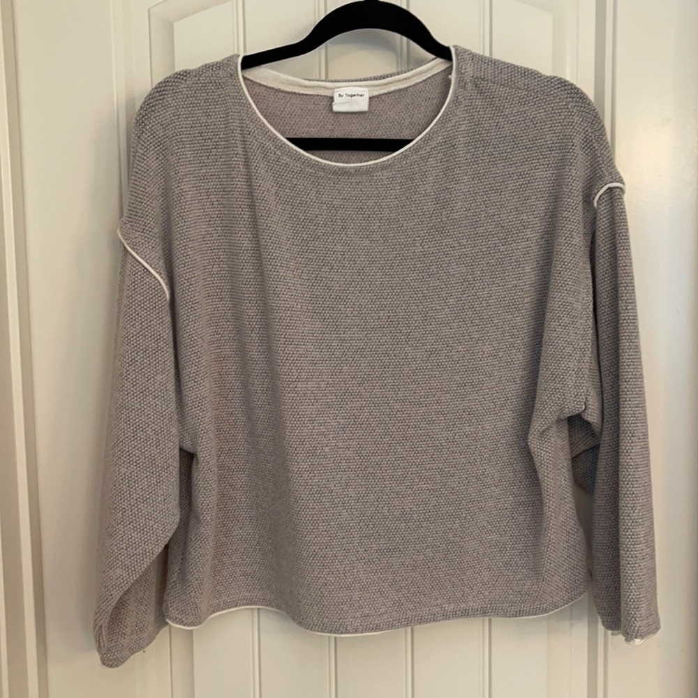 By Together grey/cream sweatshirt